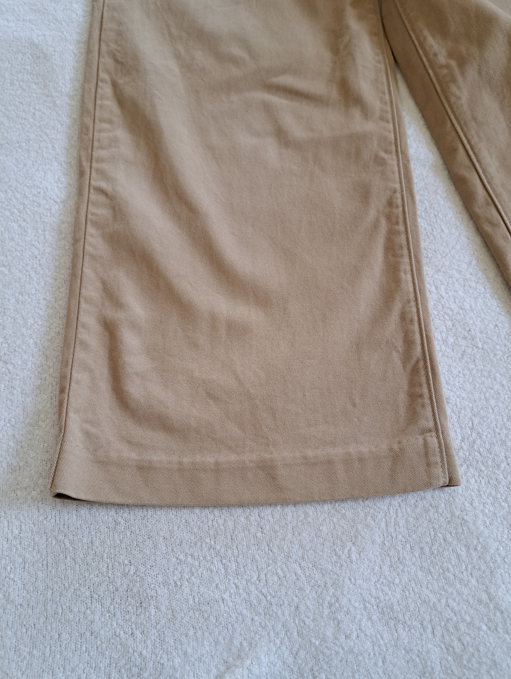 Levi's Baggy Trousers Womens Size 28 Wide Leg Pants Tan Unbasic Khaki Classic - Picture 10 of 14